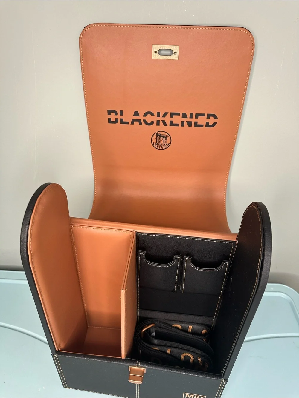 Blackened M81 Maduro Black Leather Men’s Carrying Case
